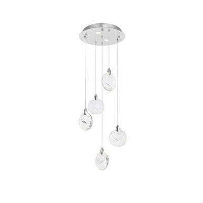 Foreston 16 inch Crystal Pendant in Chrome