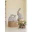  Ensemble de 2 figurines en métal Rustic Spring Lapins - ensemble de 2
