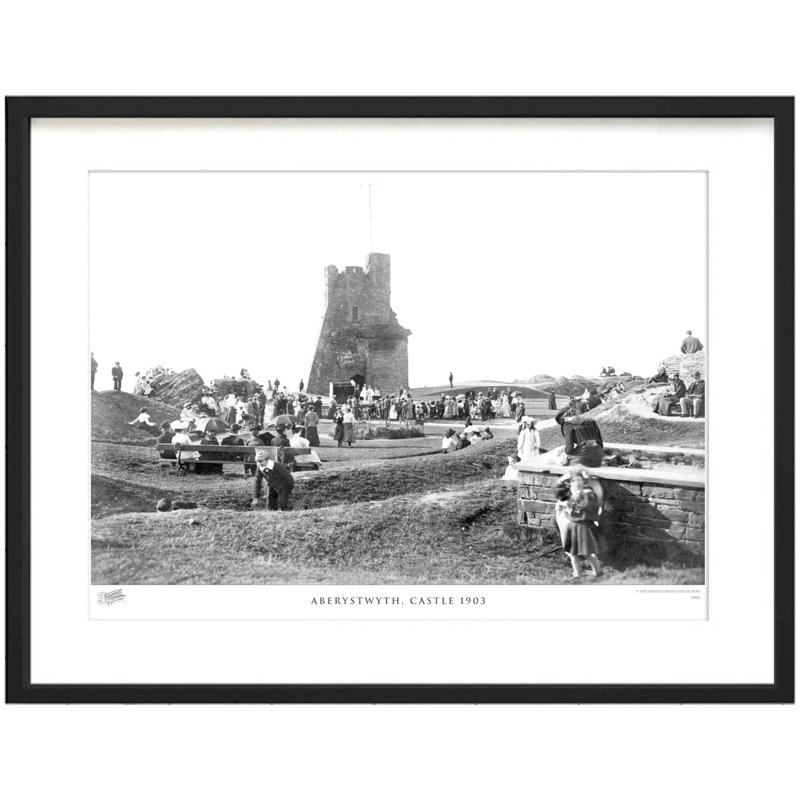 Aberystwyth, Castle 1903 by Francis Frith - Single Picture Frame Print, 28cm H x 36cm W x 2.3cm D