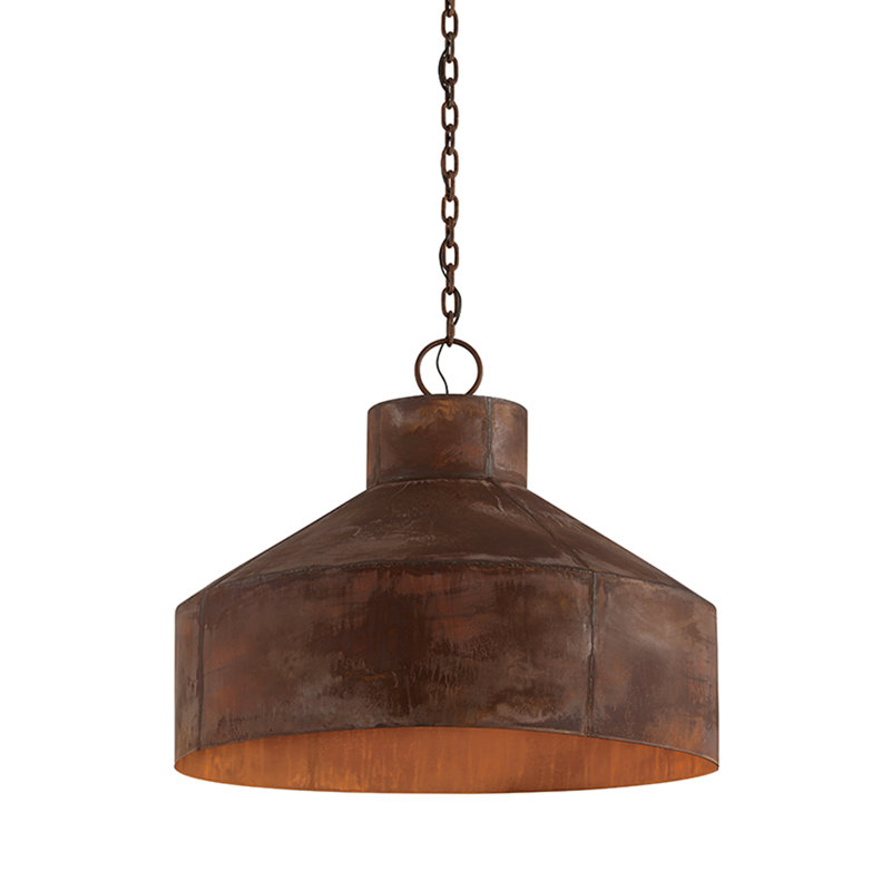 Rise And Shine 5 - Light Rust Patina Single Pendant
