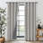 Textured Faux Linen Thermal Insulated & Noise Reducing Grommet Blackout Curtain Panels, Set of 2-1020371459-1019529440