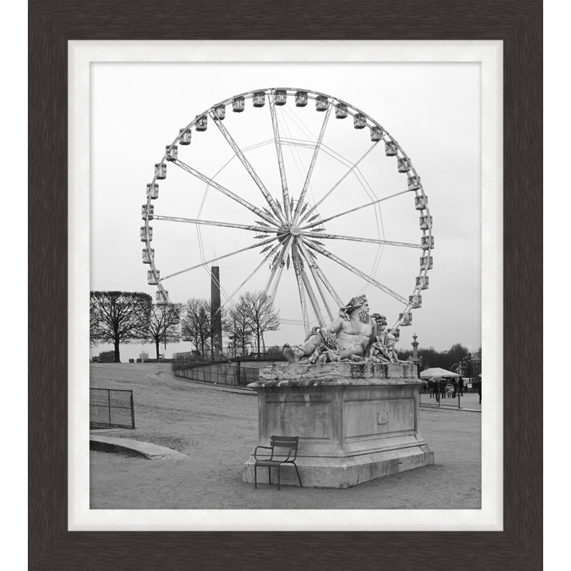 Paris Ferris Wheel' Framed Photographic Print on Glass