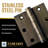 3 X 3 Solid Brass Architectural Hinge With Acorn Tips-71108026