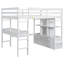 Loft Bed With Built-In Desk With Two Drawers