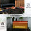 Barbecue portatif au charbon de bois, avec hauteur réglable, tablettes pliantes, thermomètre, ouvre-bouteille et roues, barbecue à finition noire, commandes de cheminée