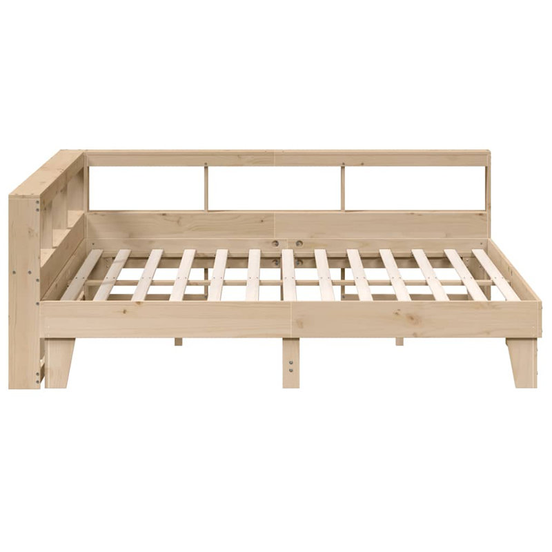 Solid Wood Storage Bed, Super King (6'), Brown