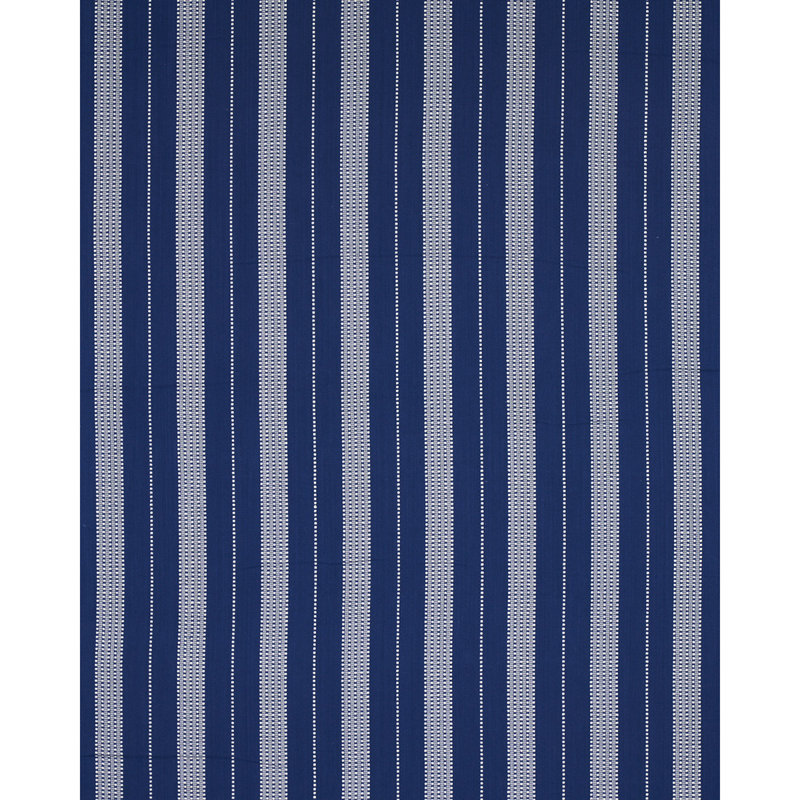 Lubeck Stripe Fabric, Ivory/Blue