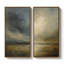 «Stormy Horizon Cloudscape Art For Room», ensemble de 2 reproductions d'art encadrées sur toile 60 po 2 pièces-654741462-654741457