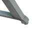 Modern Outdoor Aluminum Dining Bench, Dark Grey
