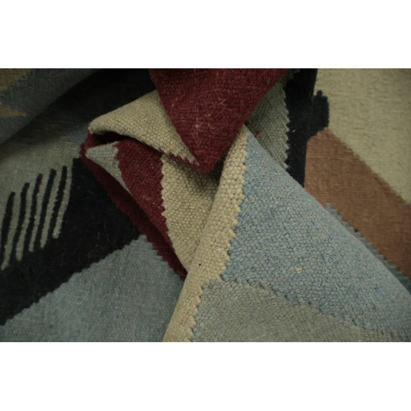 Tapis moderne à motif géométrique abstrait 8 x 10