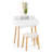 Vanity Desk Set With Lighted Mirror 3-color Adjustable Led Lights Drawers