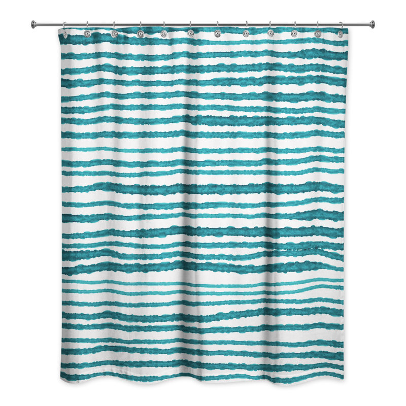 Rideau de douche Perine, Bleu sarcelle