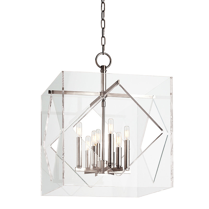 Travis 8 - Light Pendant, 26.5" H x 20" W x 20" D, Polished Nickel