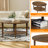 Solid Wood Oval Coffee Table-1661151204
