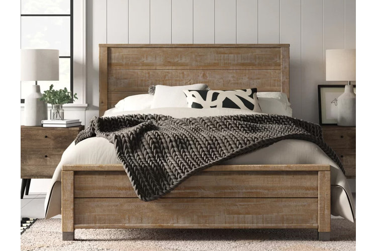 Mannion solid wood bed frame.