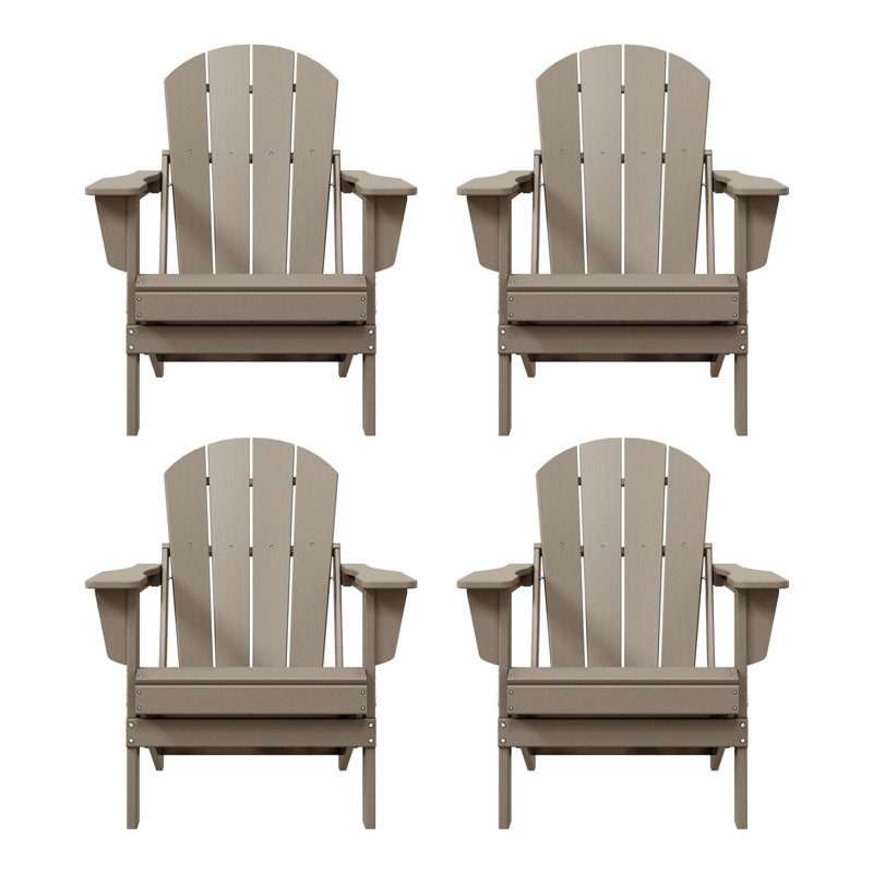 Chaise Adirondack pliante Laguna HDPE, Patiné