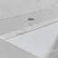 Plateau de meuble-lavabo de salle de bain 43 po x 22 po - Pierre de marbre blanc à proximité avec lavabo sous-comptoir en céramique rectangulaire et robinet à dosseret