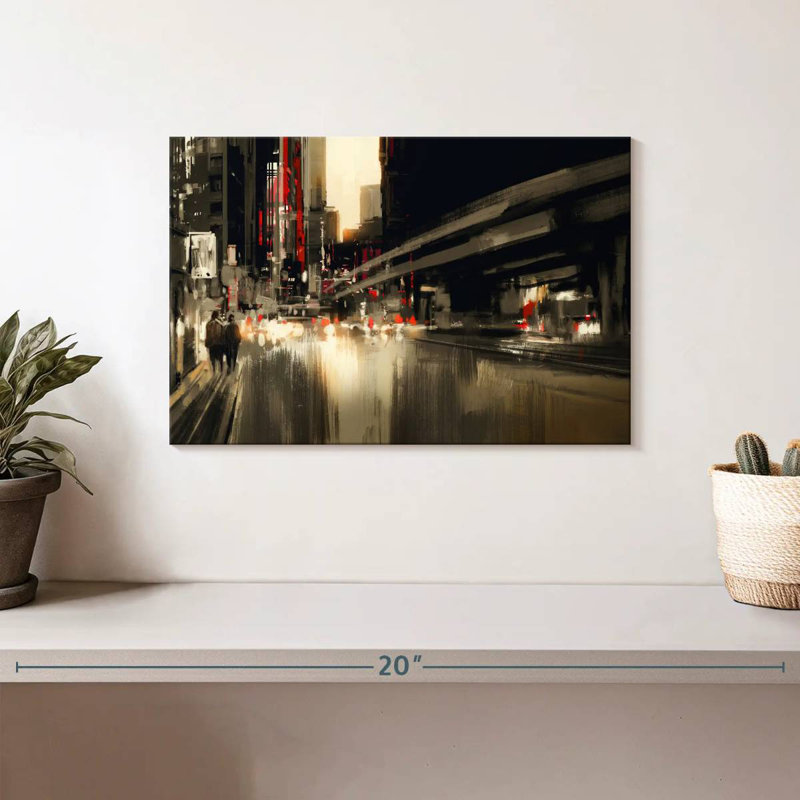 Sireci City Abstract, 8" H x 12" W