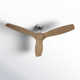 52" Willow 3 - Blade Standard Ceiling Fan with Remote Control