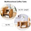 Table basse au design hexagonal - Autocollants à motifs distinctifs et multi-rangement Accessoire de maison élégant et fonctionnel Facile à nettoyer Gérer la surface lisse et élégante, la structure ajoute de la sophistication