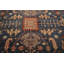 Grand tapis Oushak bleu fait à la main 12 x 15