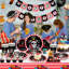 Pirate Birthday Party Supplies,113pcs Pirate Party Decorations&Pirate Party Tableware Set
