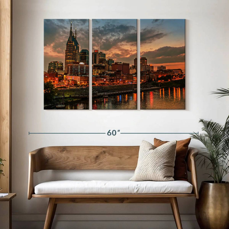 Horizon de Sirci Nashville Sundown, H 32 po x l 50 po