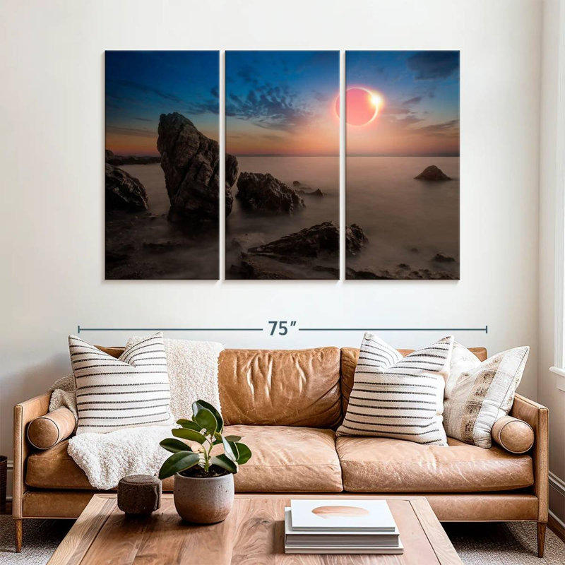 Solar Eclipse Gillard Scene, 42" H x 65" W