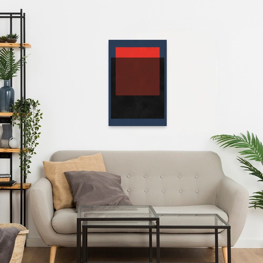 Geometric Shapes Abstract Contemporary Geometric Wall Art Print
