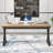 Cheryel 60" Modern Wood and Metal Computer Desk, Oak-1071070458-1043580126