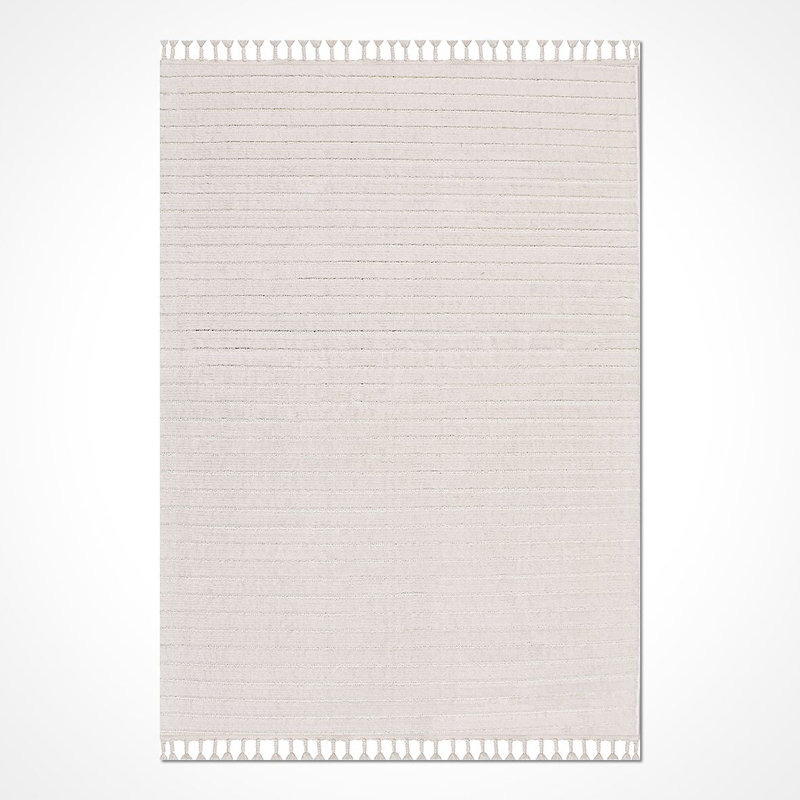 Tapis beige moderne lavable à la machine