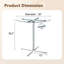 Table haute ronde en verre-131360776