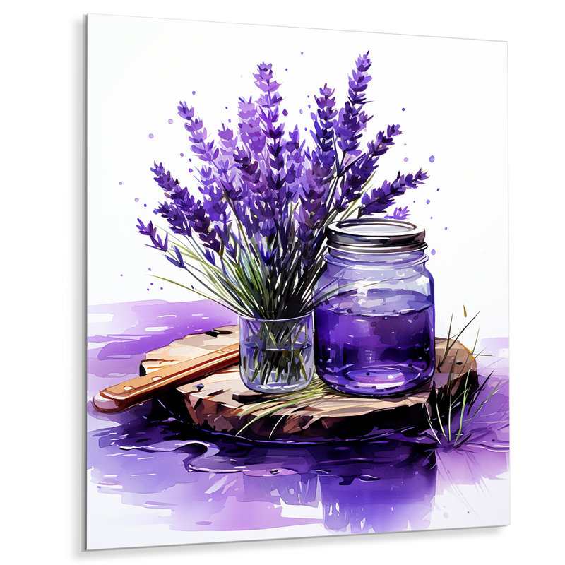 Lavande, articles de toilette en métal Calm, H 20 po x l 12 po x P 1 po