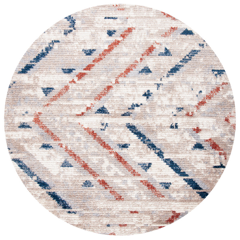 Morocco Performance Southwestern Rug, Round 6'7"