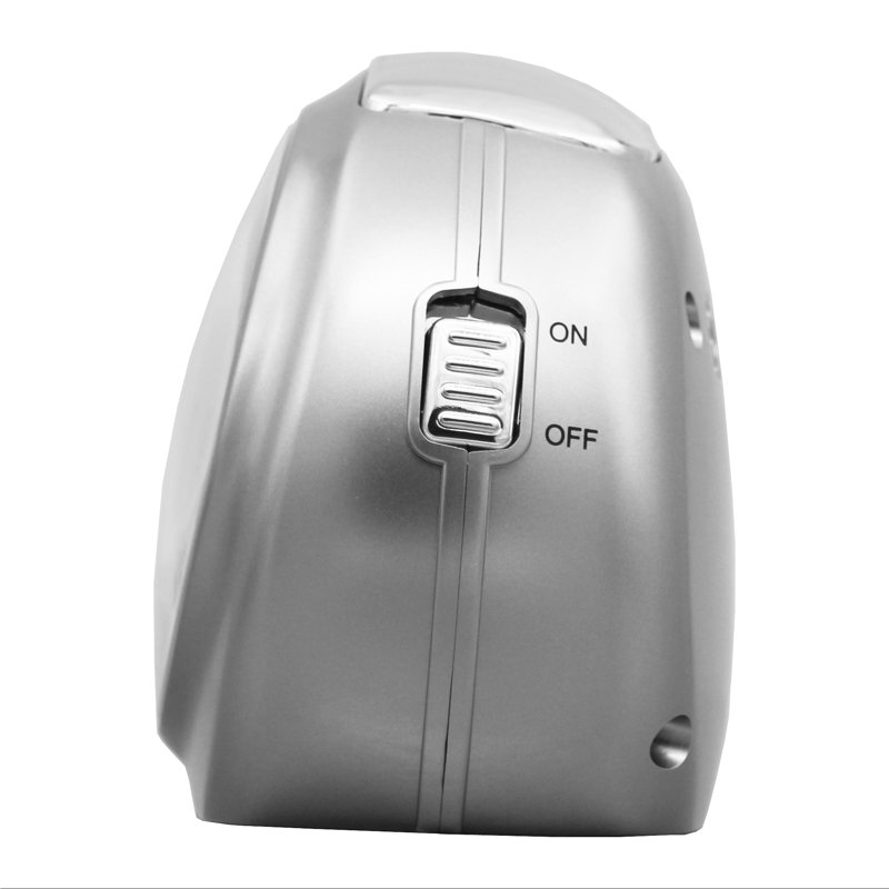 QHE193SLH Alarm Clock, Metallic Silver, Metallic Silver