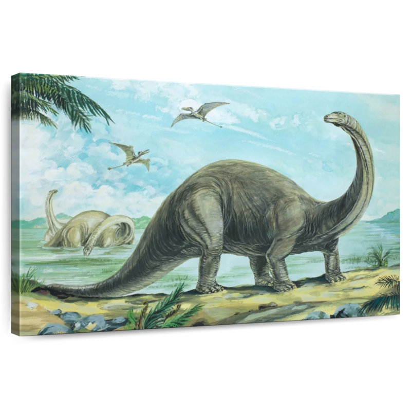 Brampt Brontosaurus Sauropod, 24" H x 36" W