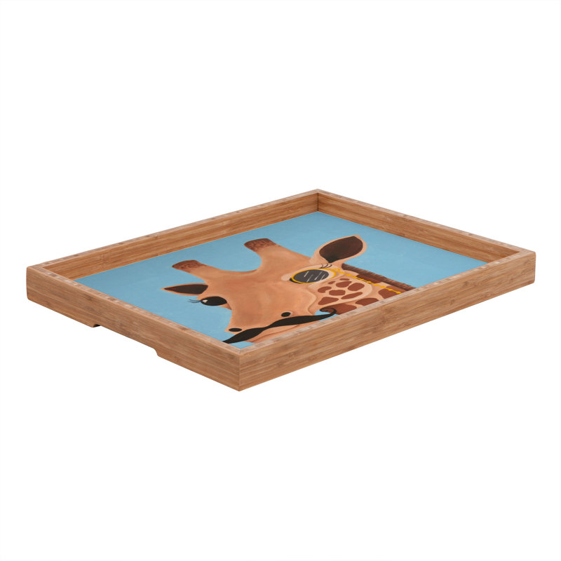 Trinety Wood Tray, 1.75" H x 18" W x 14" D