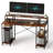 Kinslee 55inch Computer Desk, Office Work Desk with Monitor Stand-813825104