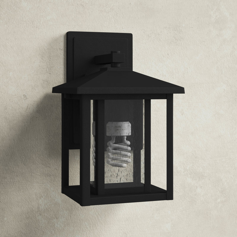 Vermont Wall Light, 100W A19 Medium, 14" H x 9" W, Black