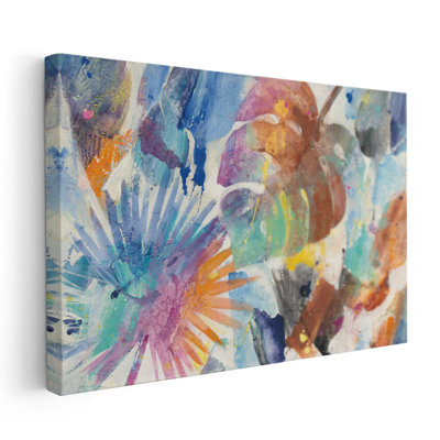 Palmier abstrait - reproduction d'art sur toile