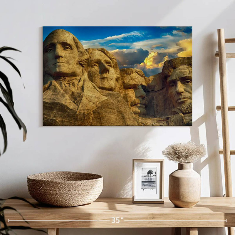 Lilie Iconic Mount Rushmore Monument, 16" H x 24" W