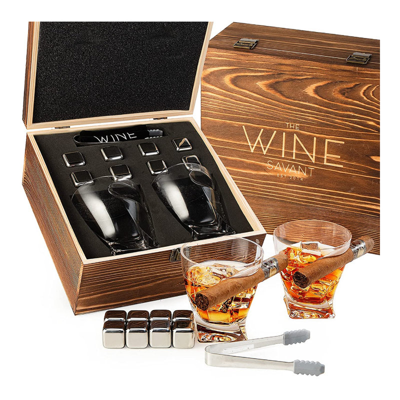 Ensemble à boire whisky et cigare