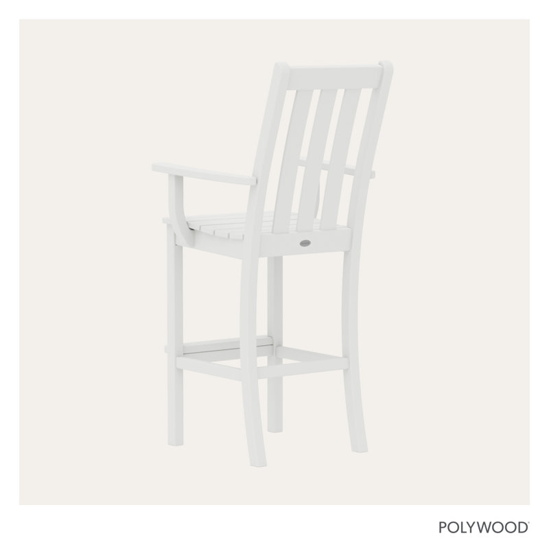 Chaise de bar POLYWOOD Vineyard, Blanc