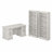Raker 4 Piece Executive Desk Office Set-1706992080