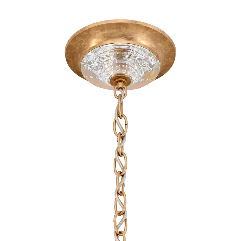 Emilea 8 - Light Glass Chandelier, French Gold