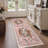 Gemini Oriental Machine Washable Red Indoor Area Rug with Non-Slip Backing-615691285-615872981