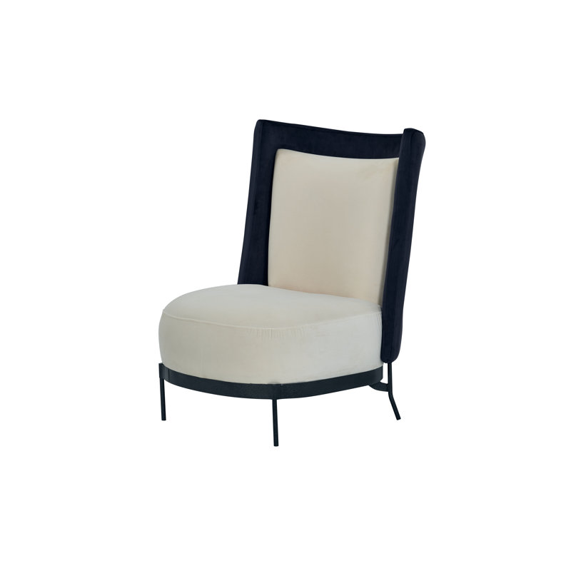 Caskey Velvet Slipper Chair