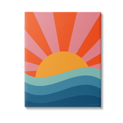 Sun Rays On Sea, art mural par Carrie Cantwell