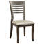 Ensemble de 2 chaises d'appoint en similicuir Kyrell