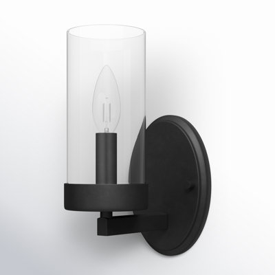 Angeline Single Transparent Dimmable Bath Sconce